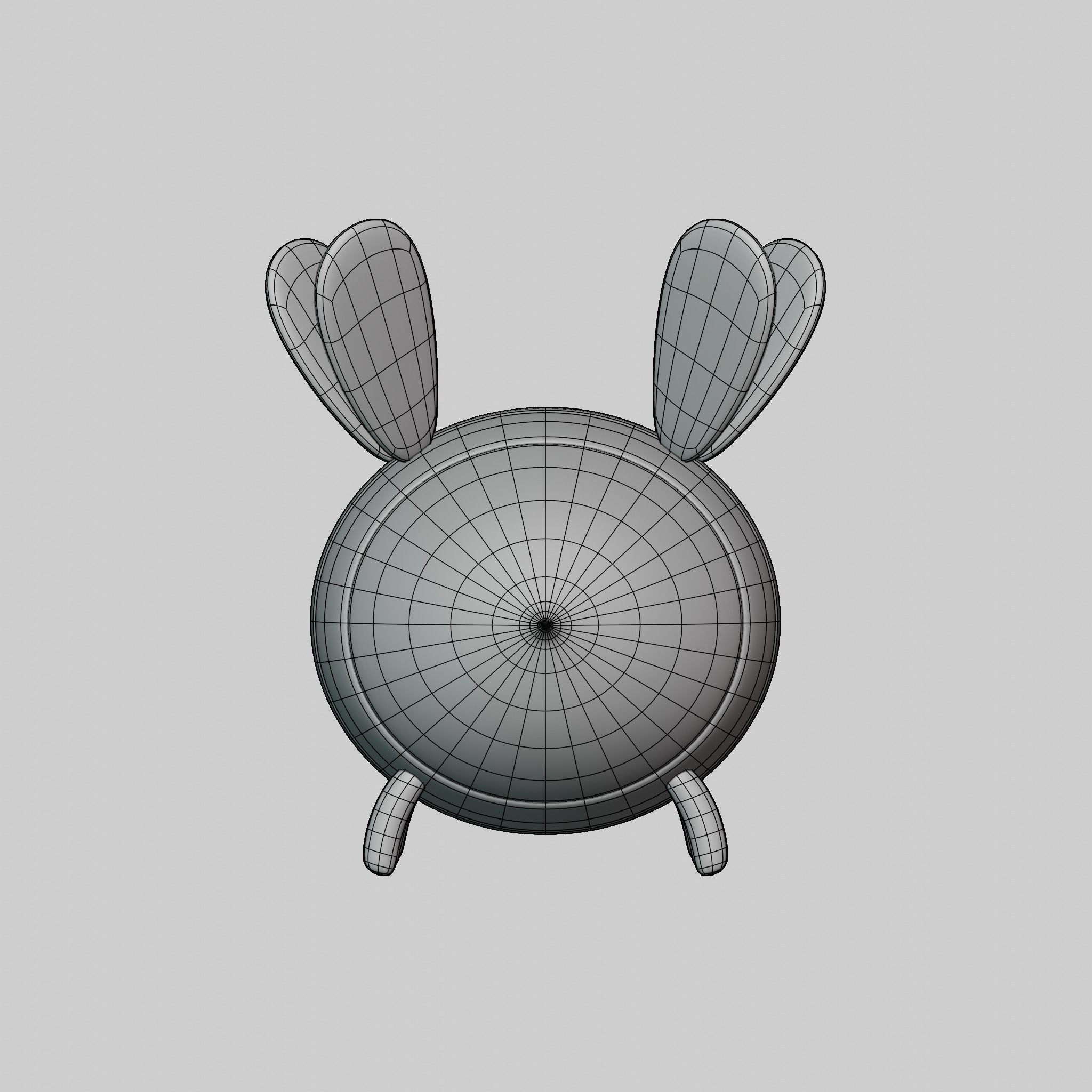 Character Cartoon bee 3D model_10