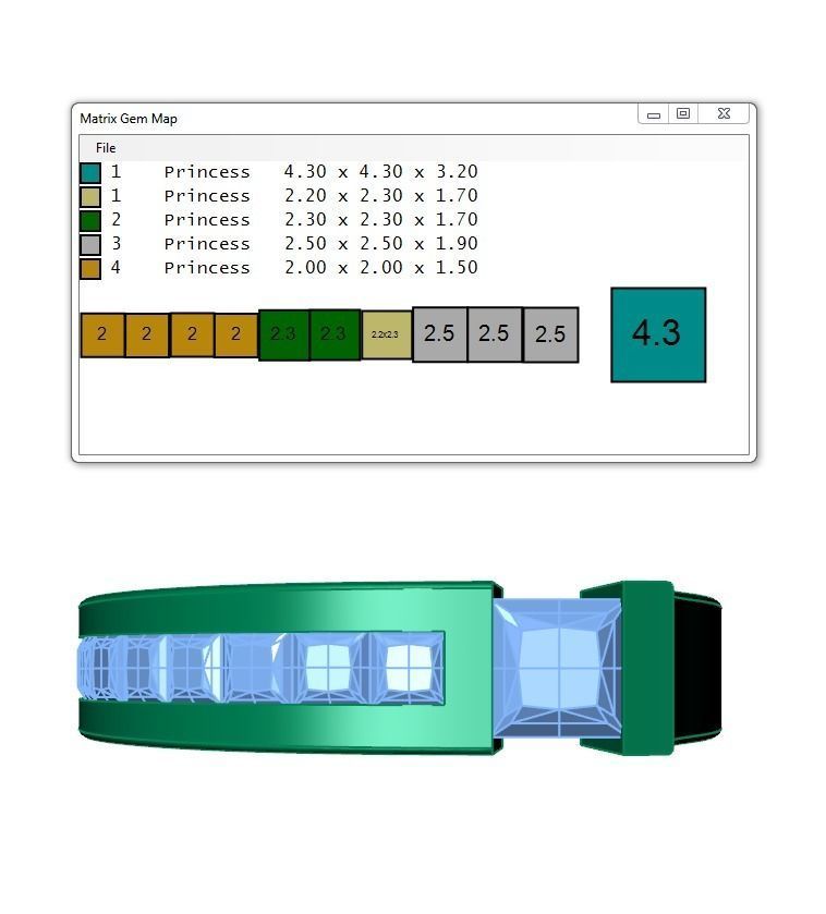 Ring211 diamond engagement ring gold 3D print model_6