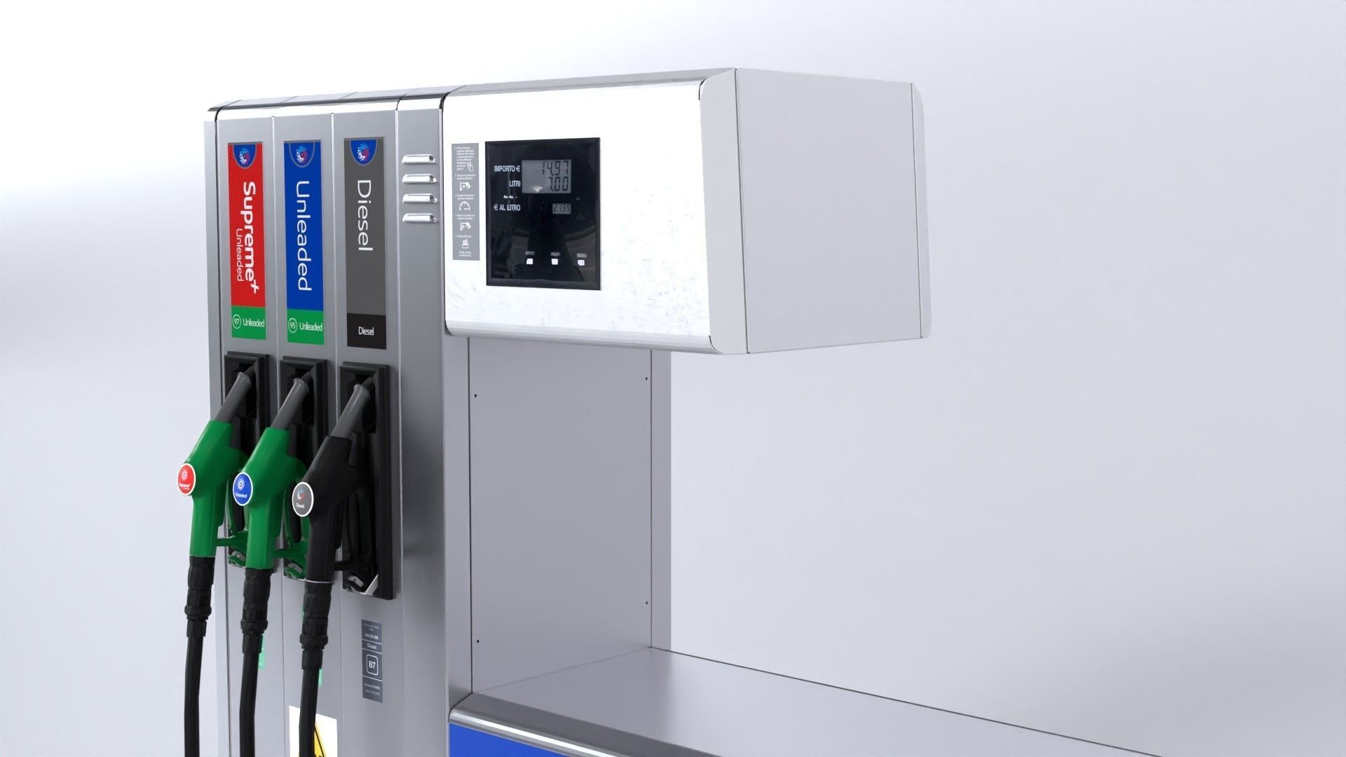 Fuel Dispenser ExxonMobil Brand 3D model_3