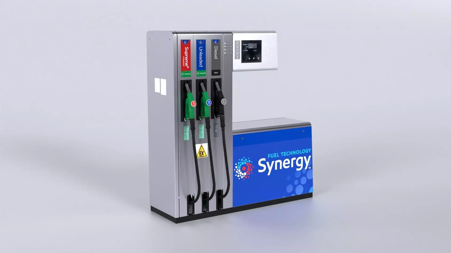 Fuel Dispenser ExxonMobil Brand 3D model_0