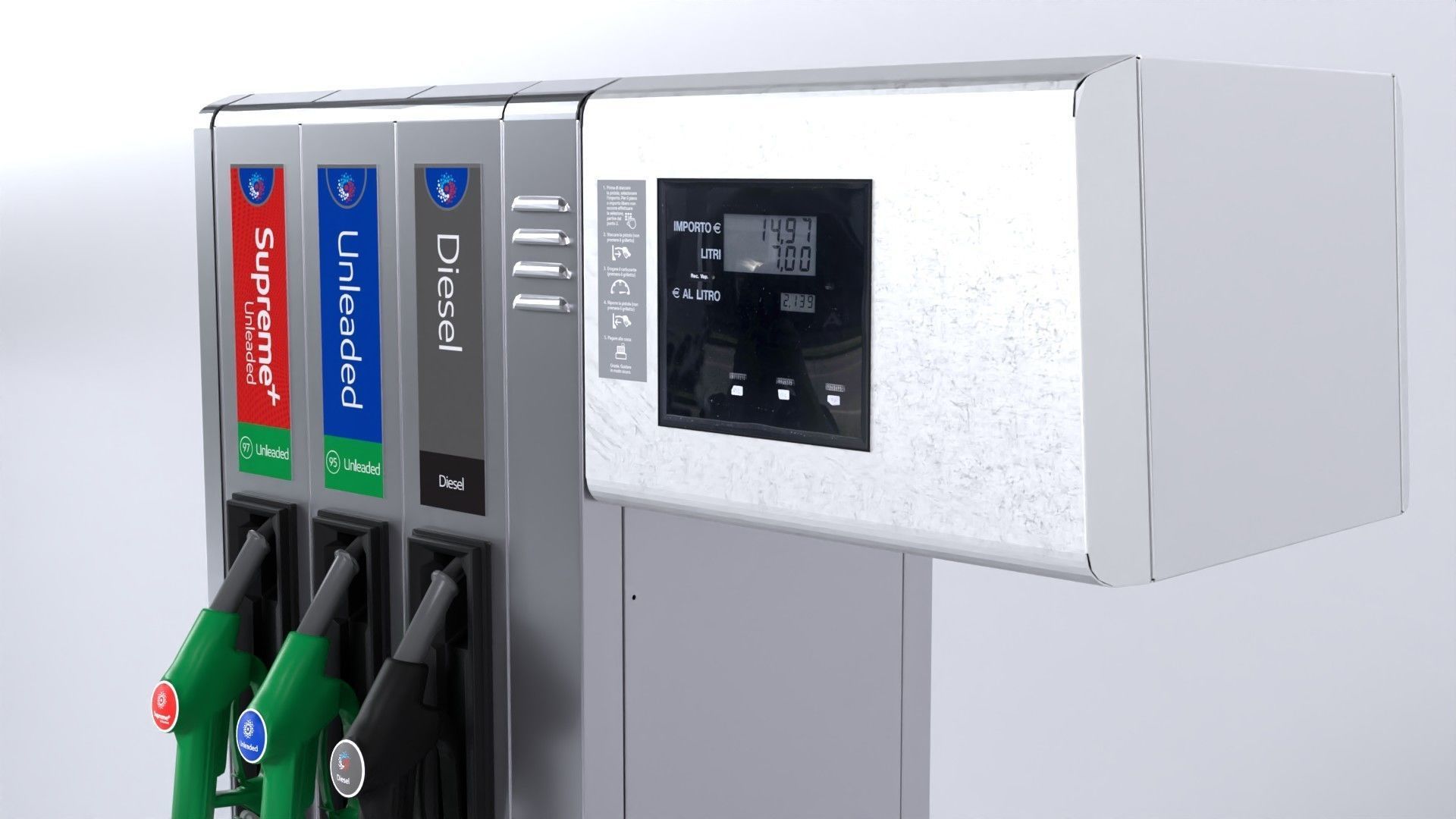 Fuel Dispenser ExxonMobil Brand 3D model_7