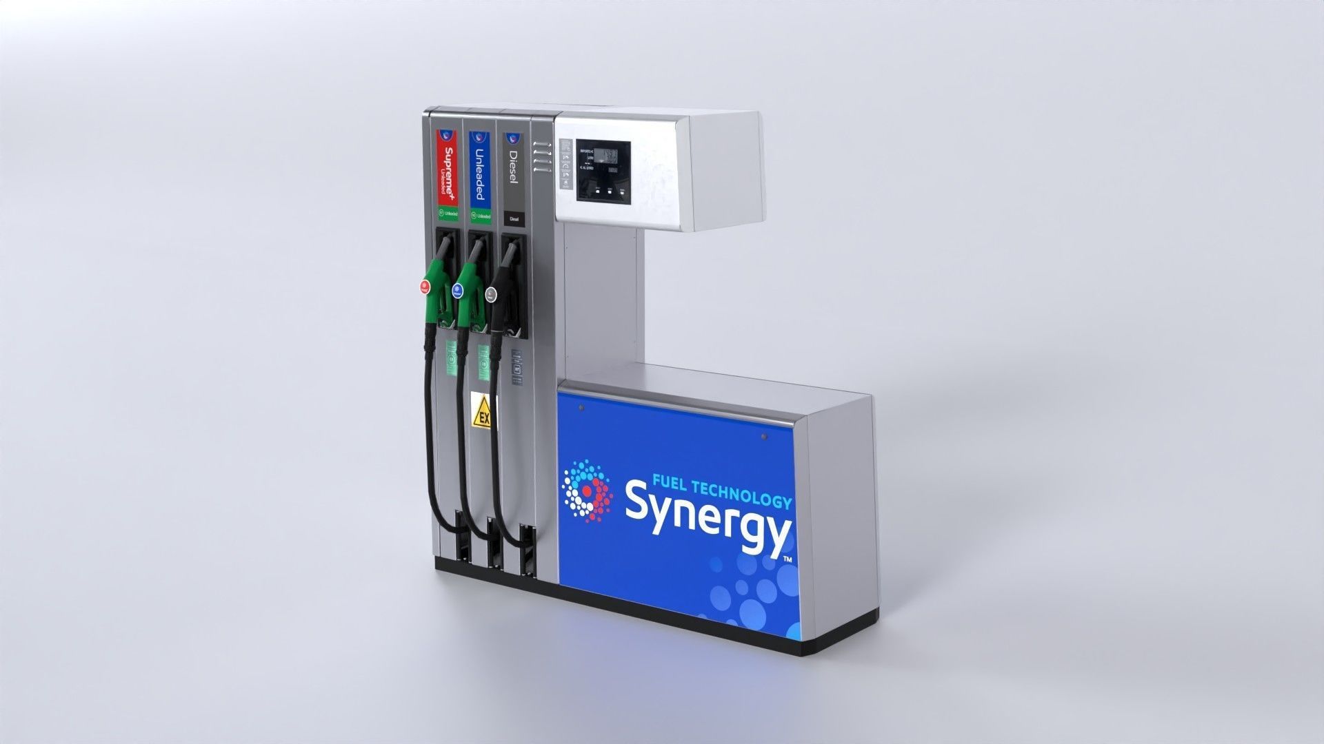 Fuel Dispenser ExxonMobil Brand 3D model_1