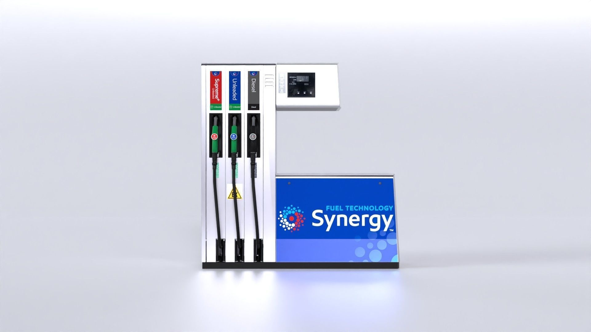 Fuel Dispenser ExxonMobil Brand 3D model_2