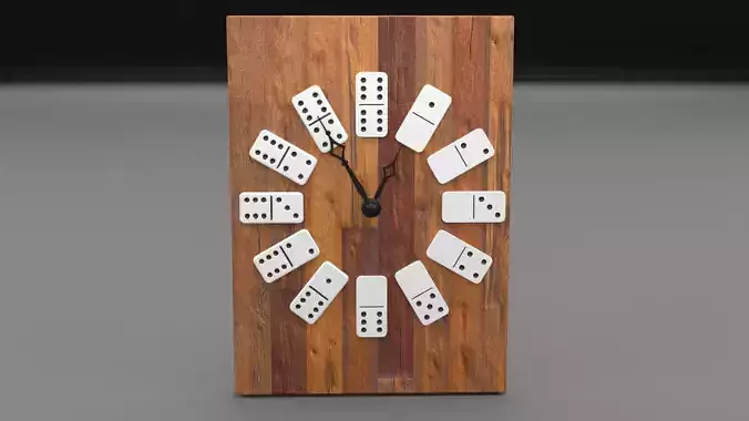 Domino wall clock