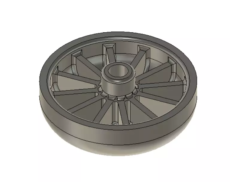OFFICE CHAIR WHEEL - RUOTA PER SEDIA DA UFFICIO 3D print model_0