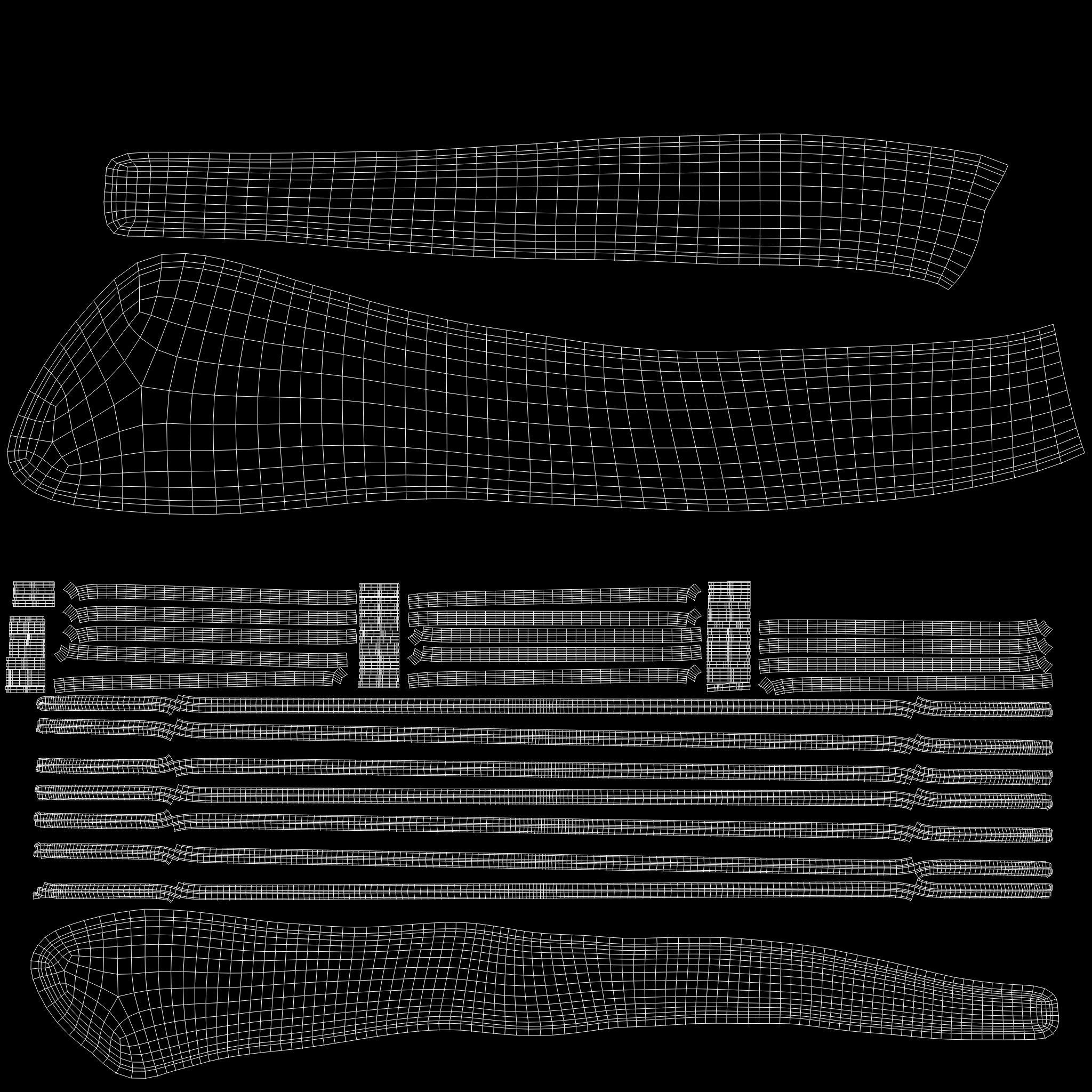 Wide Leather Copper Chain Decorated Waist Belt Low-poly 3D model_14