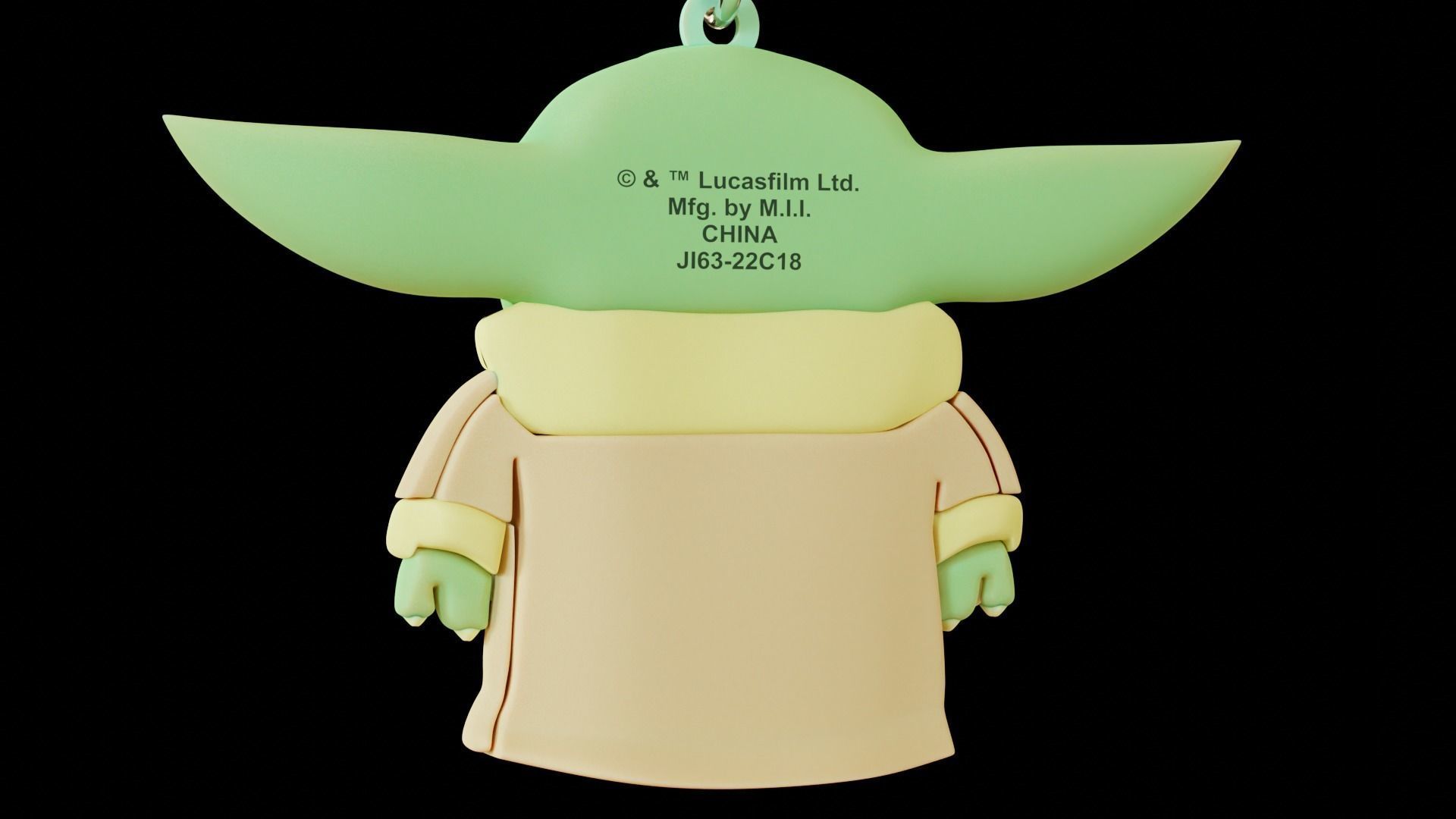 baby yoda keychain 3D model_2