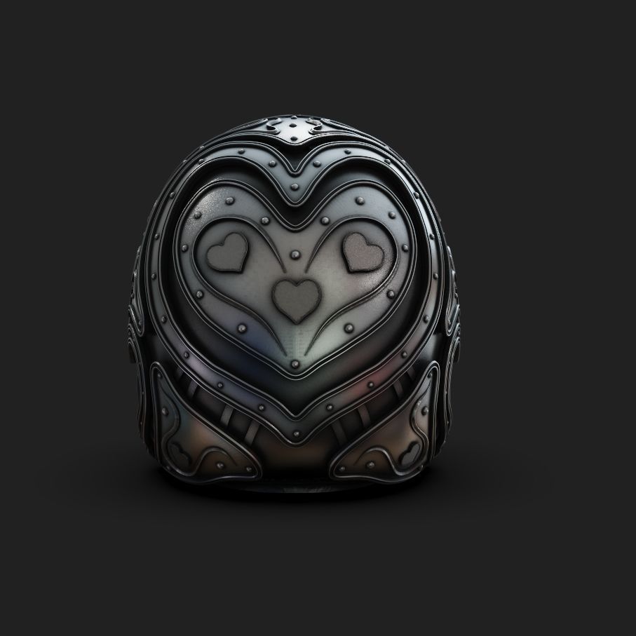 For Ever Yours Decorative Skull 3D print model_12