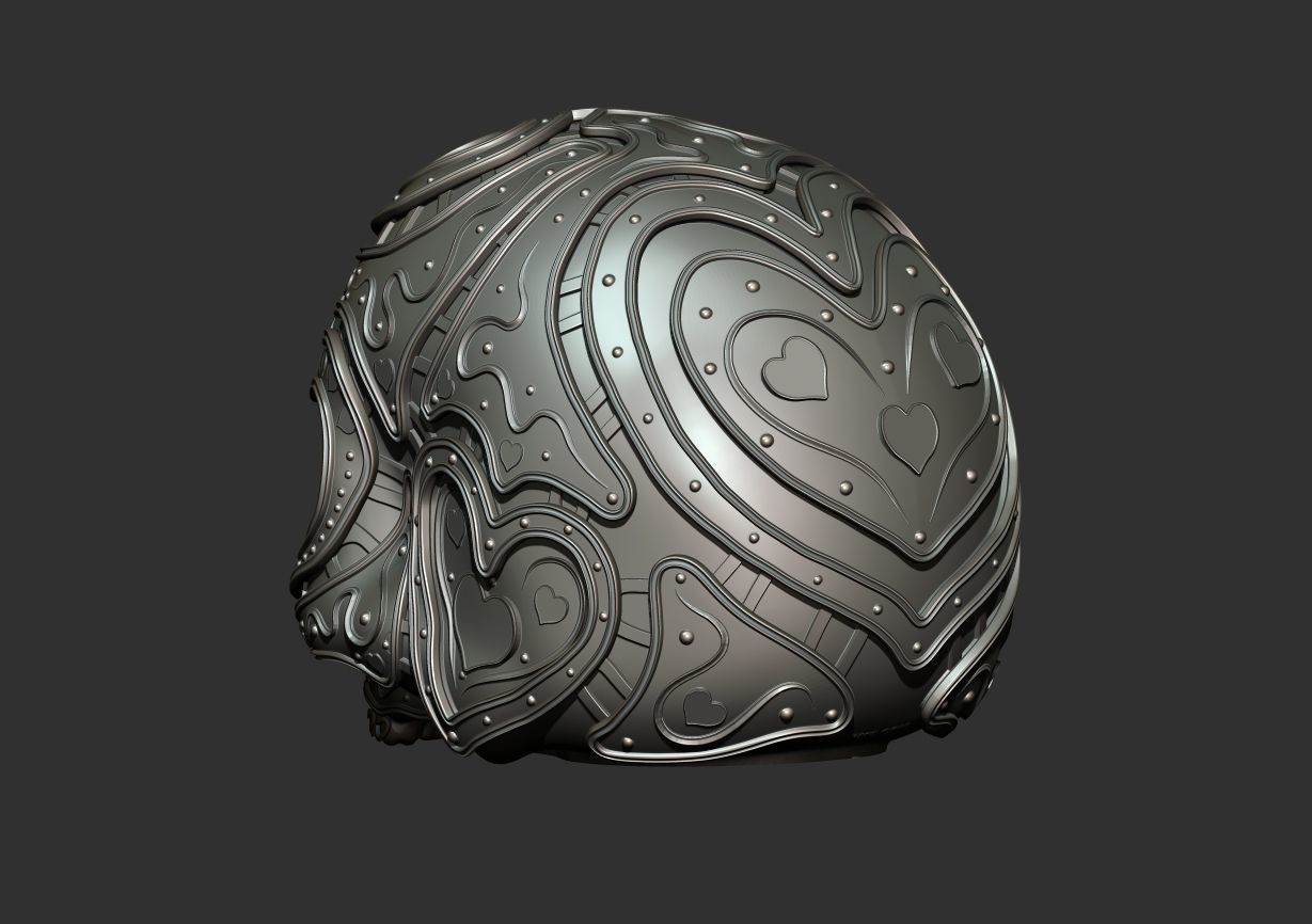 For Ever Yours Decorative Skull 3D print model_15