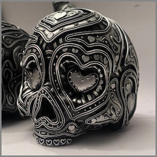 For Ever Yours Decorative Skull 3D print model_18