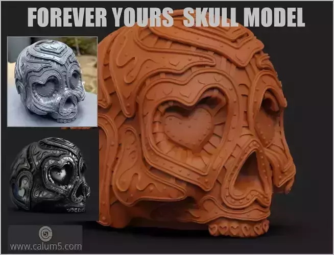 For Ever Yours Decorative Skull