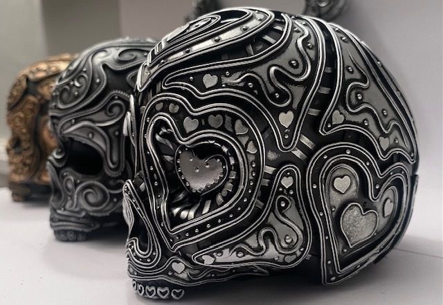 For Ever Yours Decorative Skull 3D print model_17