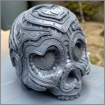 For Ever Yours Decorative Skull 3D print model_3