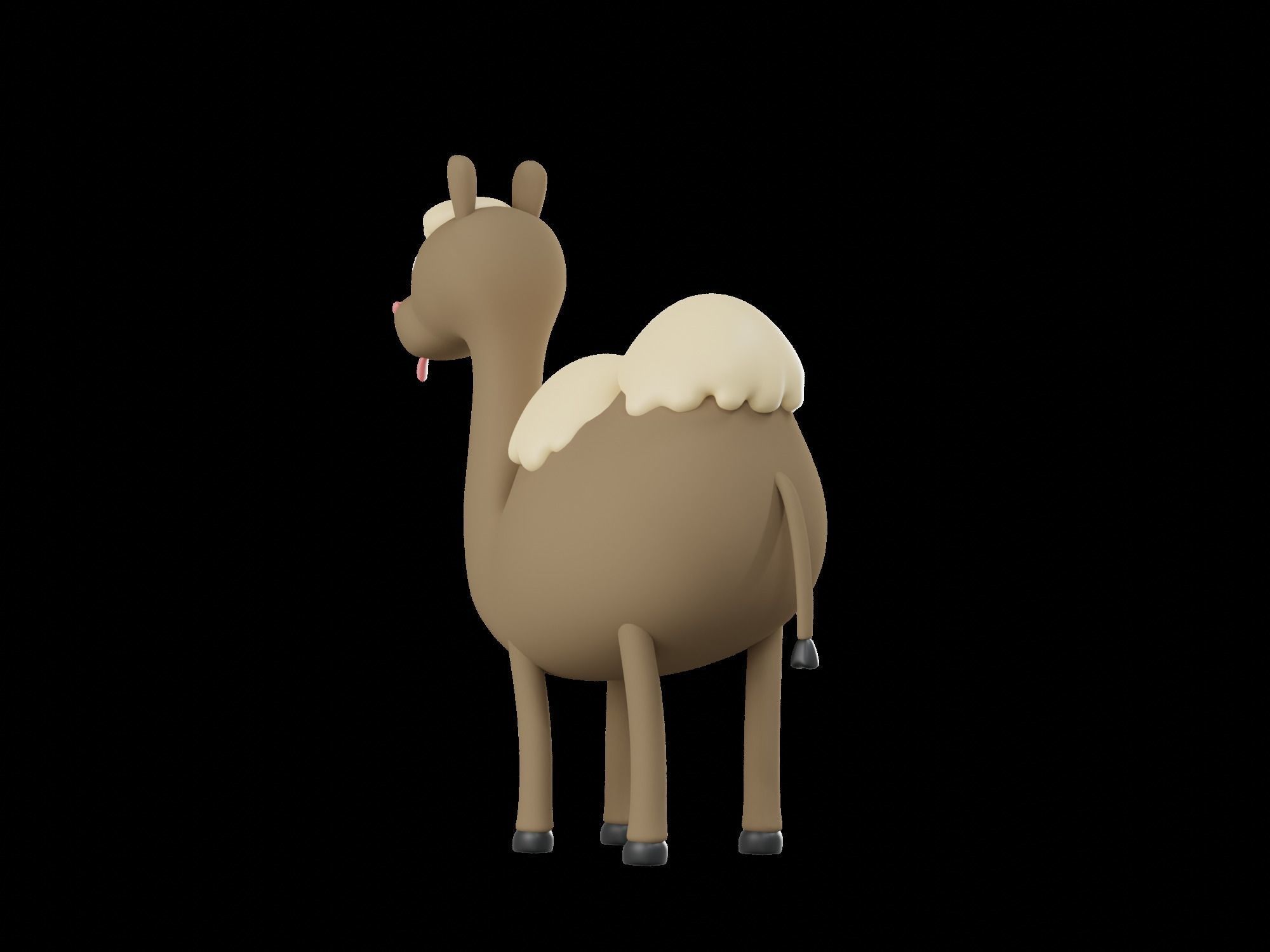Character Cute Camel 3D model_8