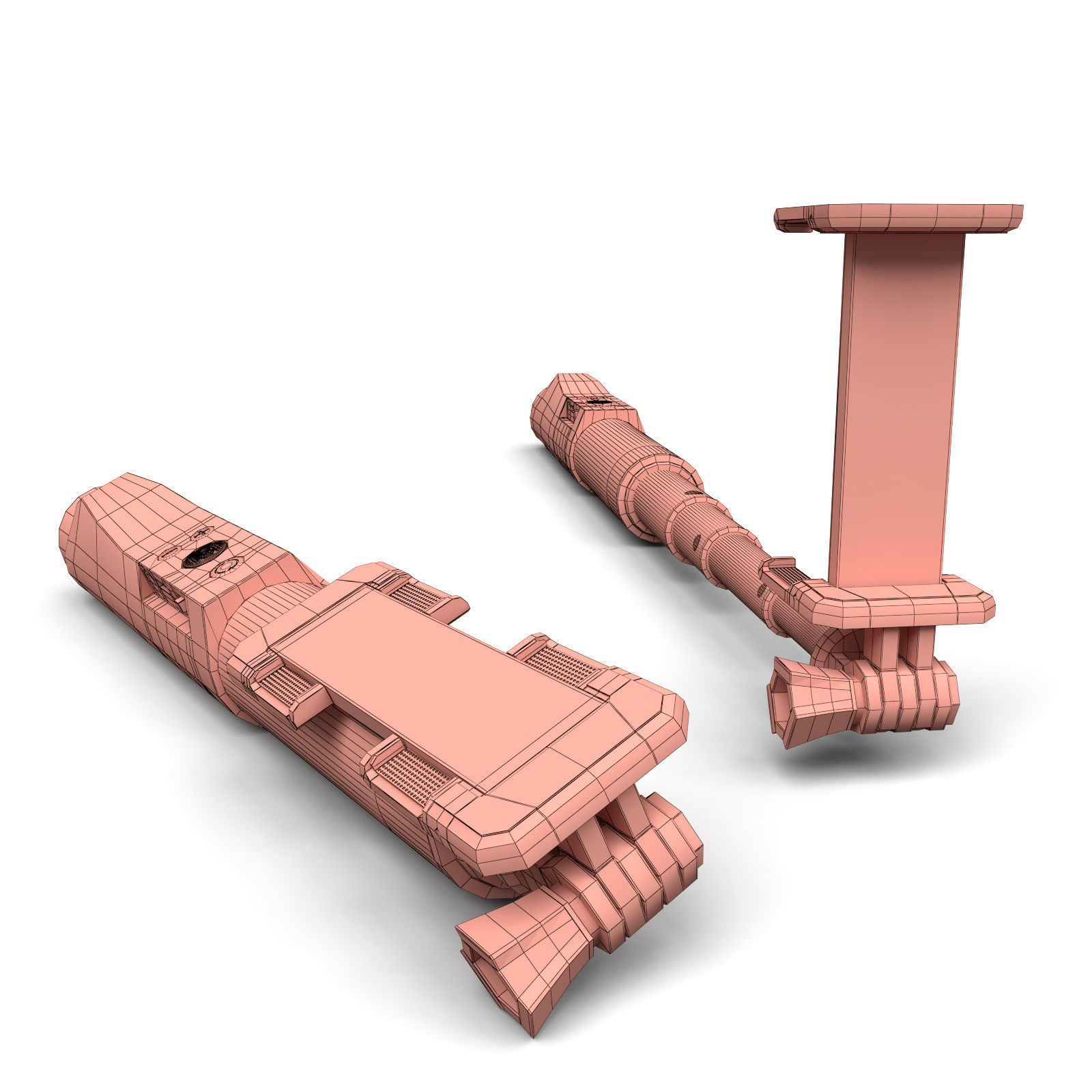 Selfie Stick monopod 3D model 3D model_5