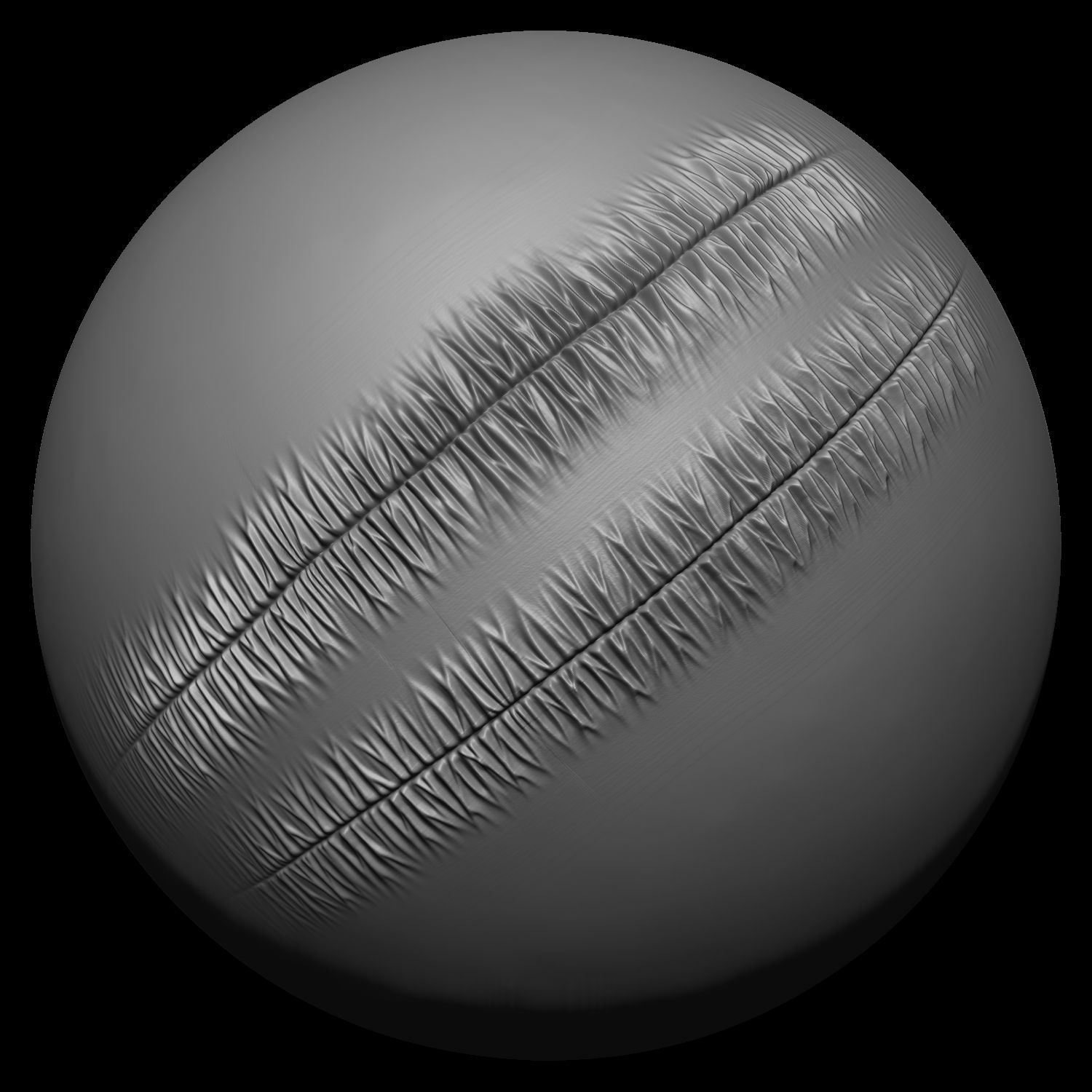 Puckering Fabric and Seam Cloth Brushes for ZBrush Low-poly 3D model_21