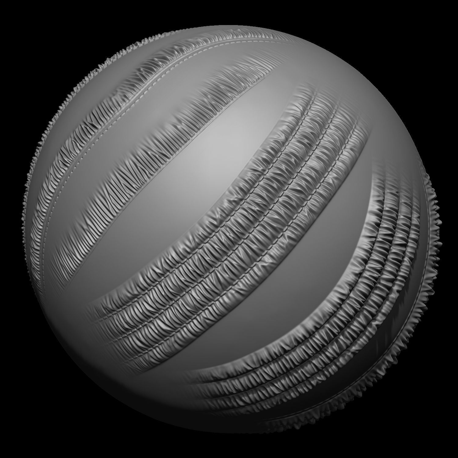Puckering Fabric and Seam Cloth Brushes for ZBrush Low-poly 3D model_26