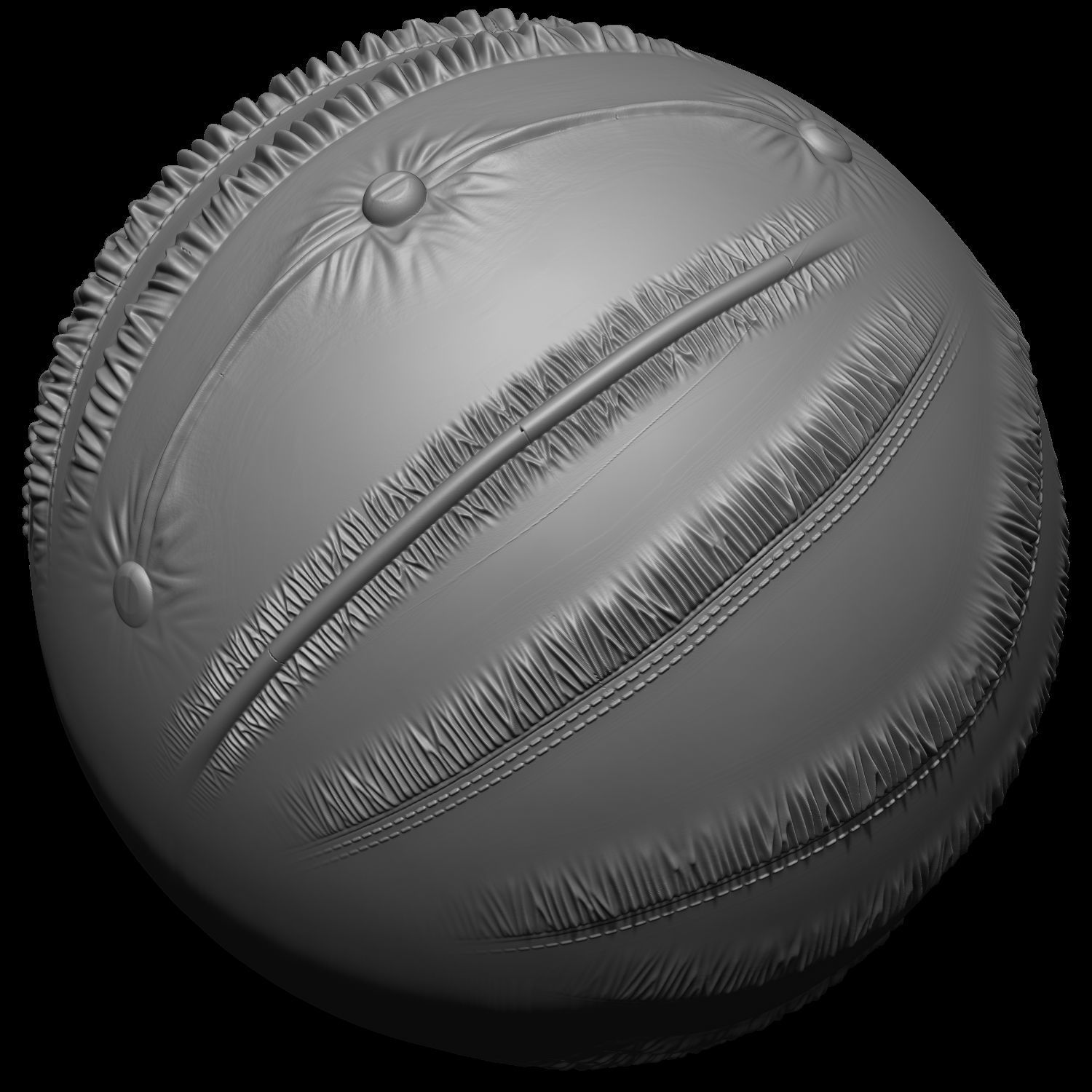 Puckering Fabric and Seam Cloth Brushes for ZBrush Low-poly 3D model_22