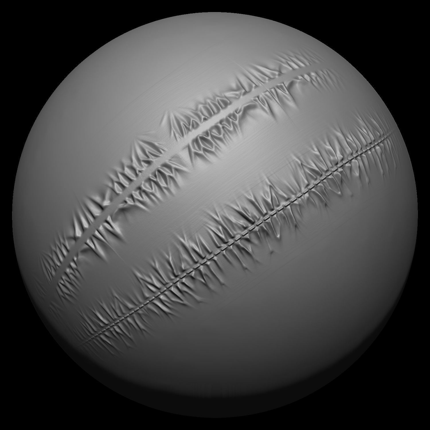 Puckering Fabric and Seam Cloth Brushes for ZBrush Low-poly 3D model_18