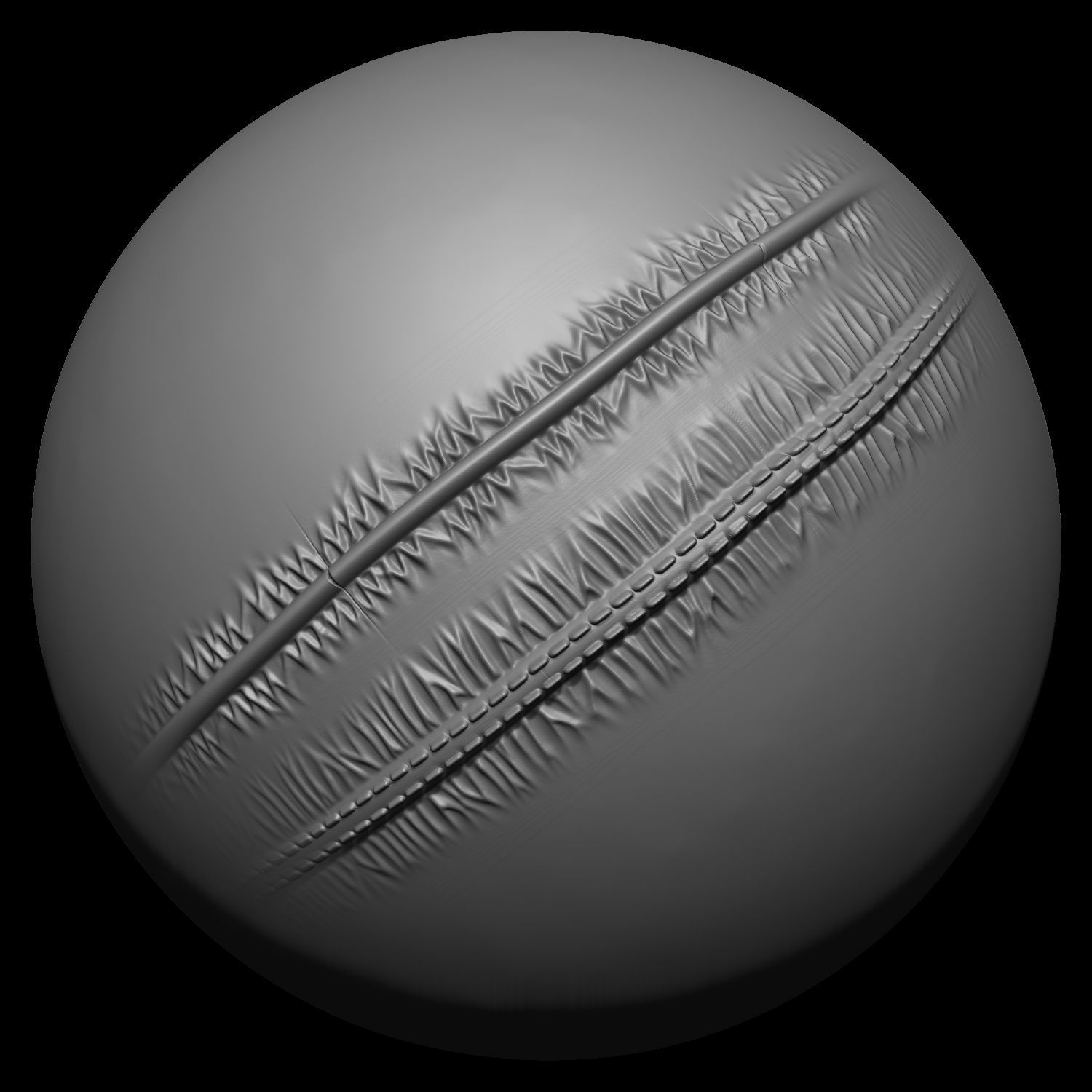 Puckering Fabric and Seam Cloth Brushes for ZBrush Low-poly 3D model_20
