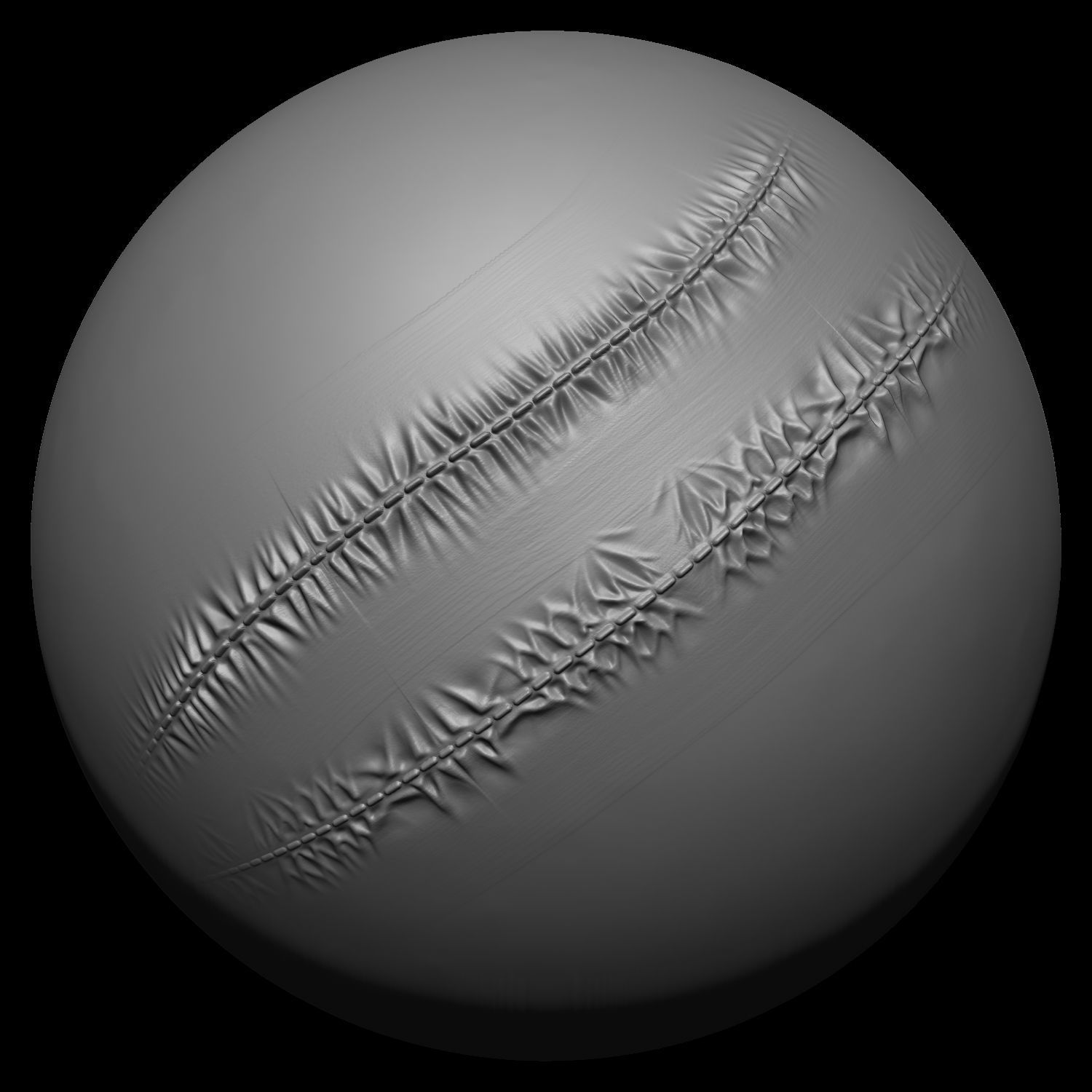 Puckering Fabric and Seam Cloth Brushes for ZBrush Low-poly 3D model_19