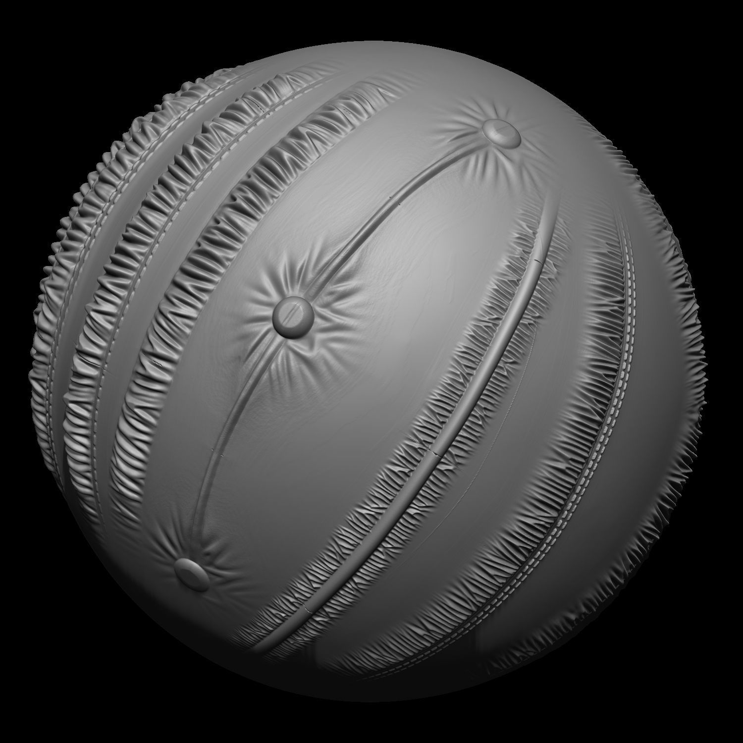Puckering Fabric and Seam Cloth Brushes for ZBrush Low-poly 3D model_25