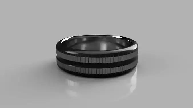 Nice looking Ring with Cuts Free 3D print model
