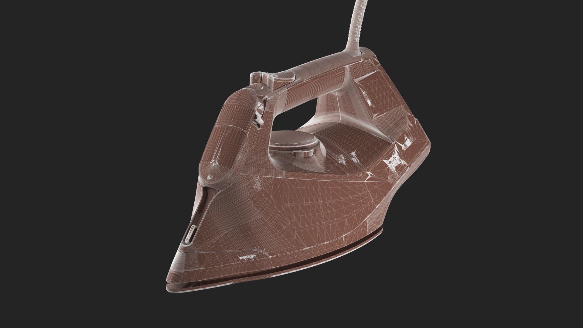 Steam Iron Fashion 3D model 3D model_1