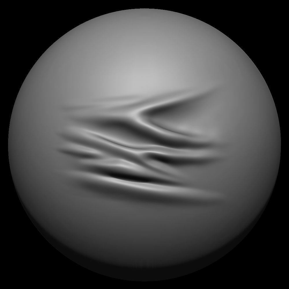 50 VDM Clothing Brushes for ZBrush Vol 02 Low-poly 3D model_37