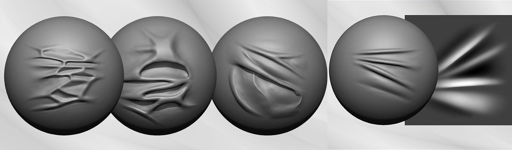 50 VDM Clothing Brushes for ZBrush Vol 02 Low-poly 3D model_7