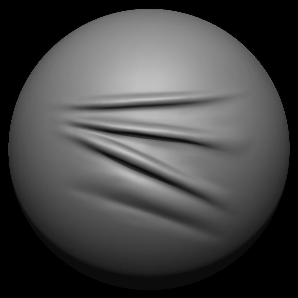 50 VDM Clothing Brushes for ZBrush Vol 02 Low-poly 3D model_23