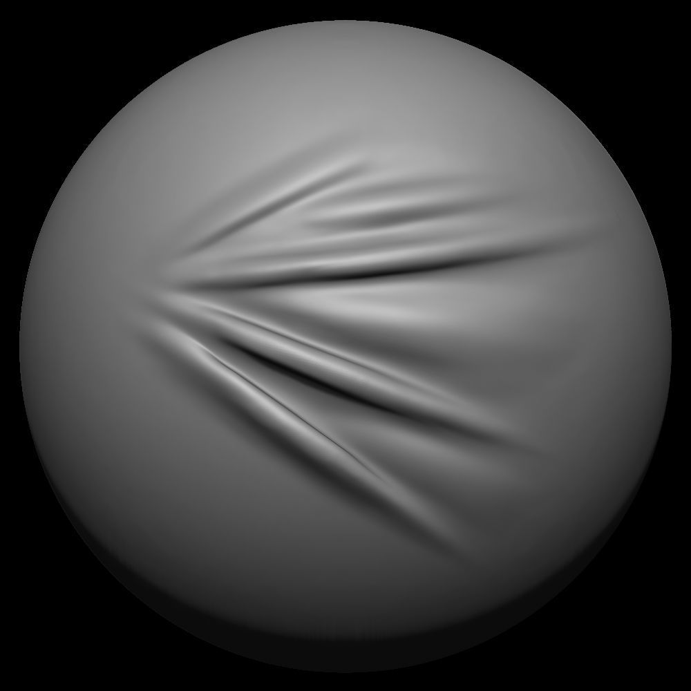 50 VDM Clothing Brushes for ZBrush Vol 02 Low-poly 3D model_17