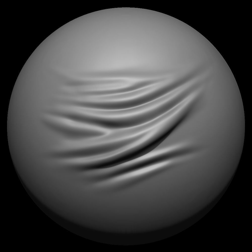 50 VDM Clothing Brushes for ZBrush Vol 02 Low-poly 3D model_26