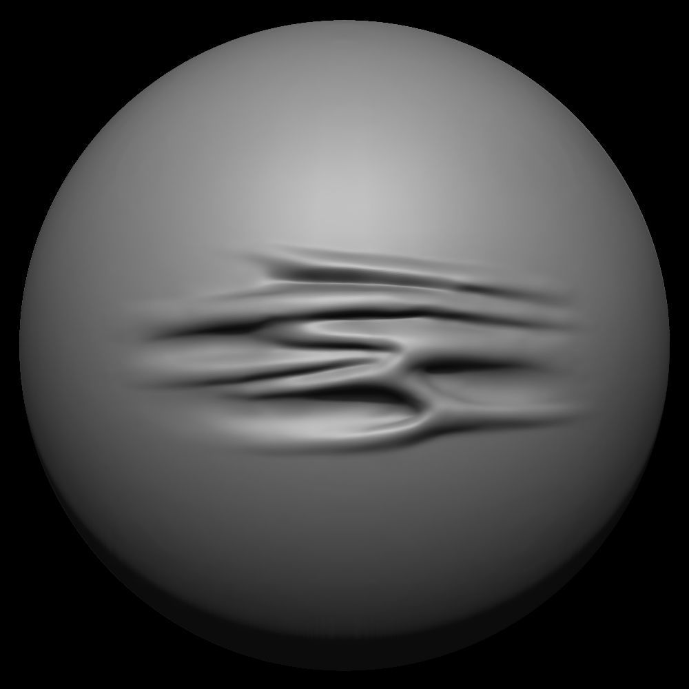 50 VDM Clothing Brushes for ZBrush Vol 02 Low-poly 3D model_32