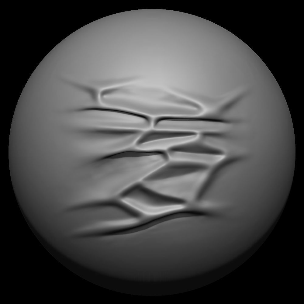 50 VDM Clothing Brushes for ZBrush Vol 02 Low-poly 3D model_29