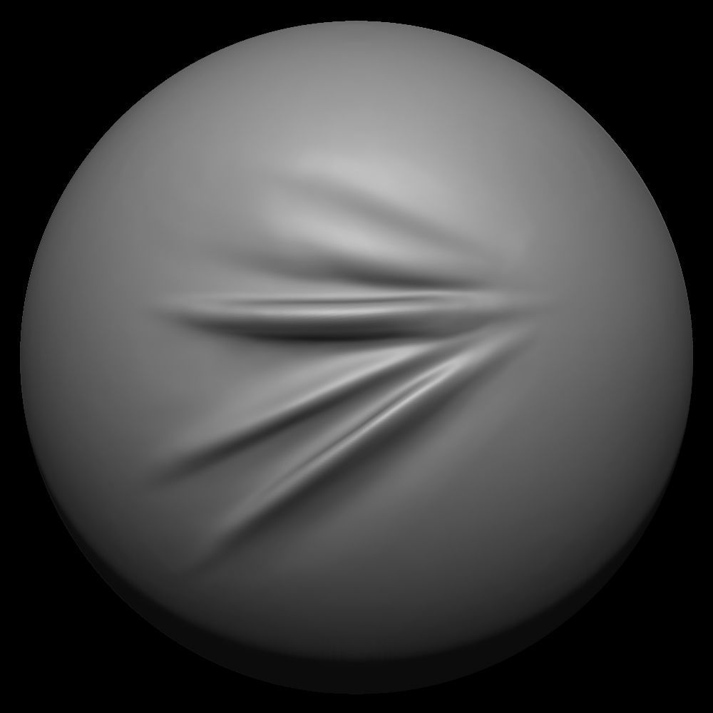 50 VDM Clothing Brushes for ZBrush Vol 02 Low-poly 3D model_20