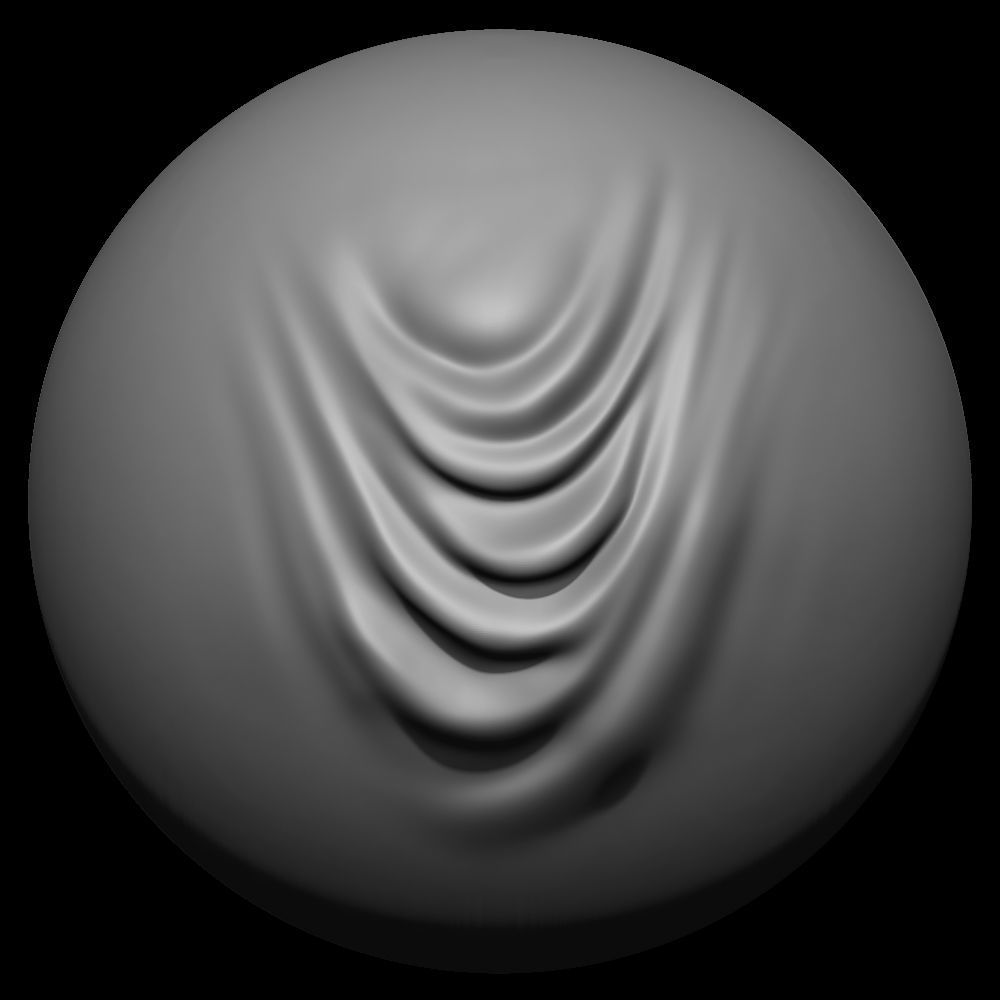 50 VDM Clothing Brushes for ZBrush Vol 02 Low-poly 3D model_36