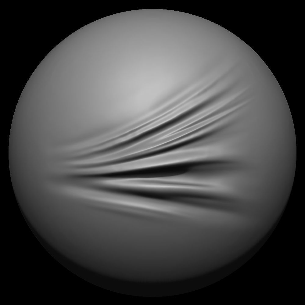 50 VDM Clothing Brushes for ZBrush Vol 02 Low-poly 3D model_14