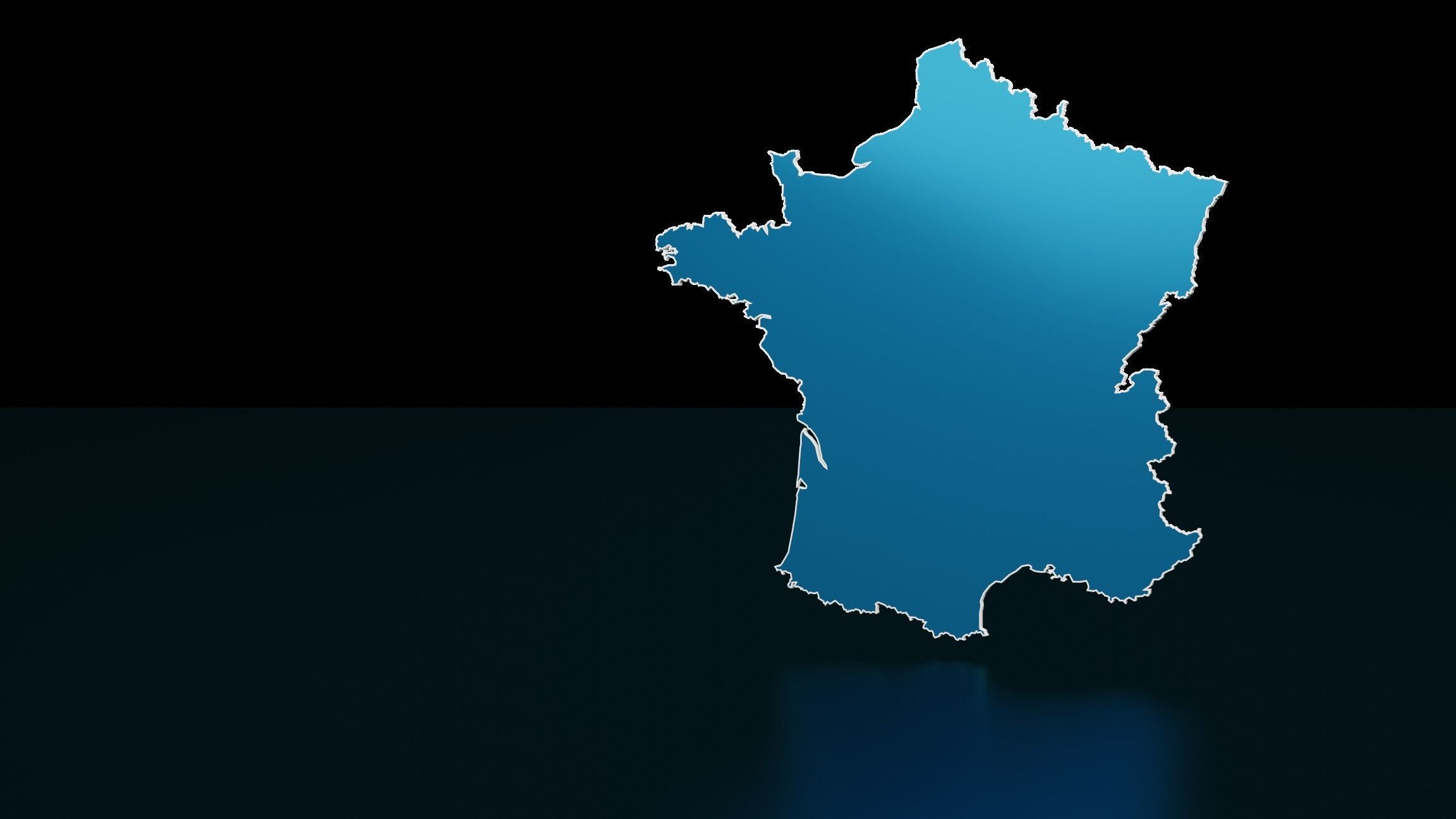 FRANCE POLITICAL MAP LAYOUT Low-poly 3D model_21