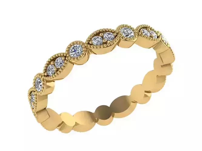 Ring218 gold diamond eternity band