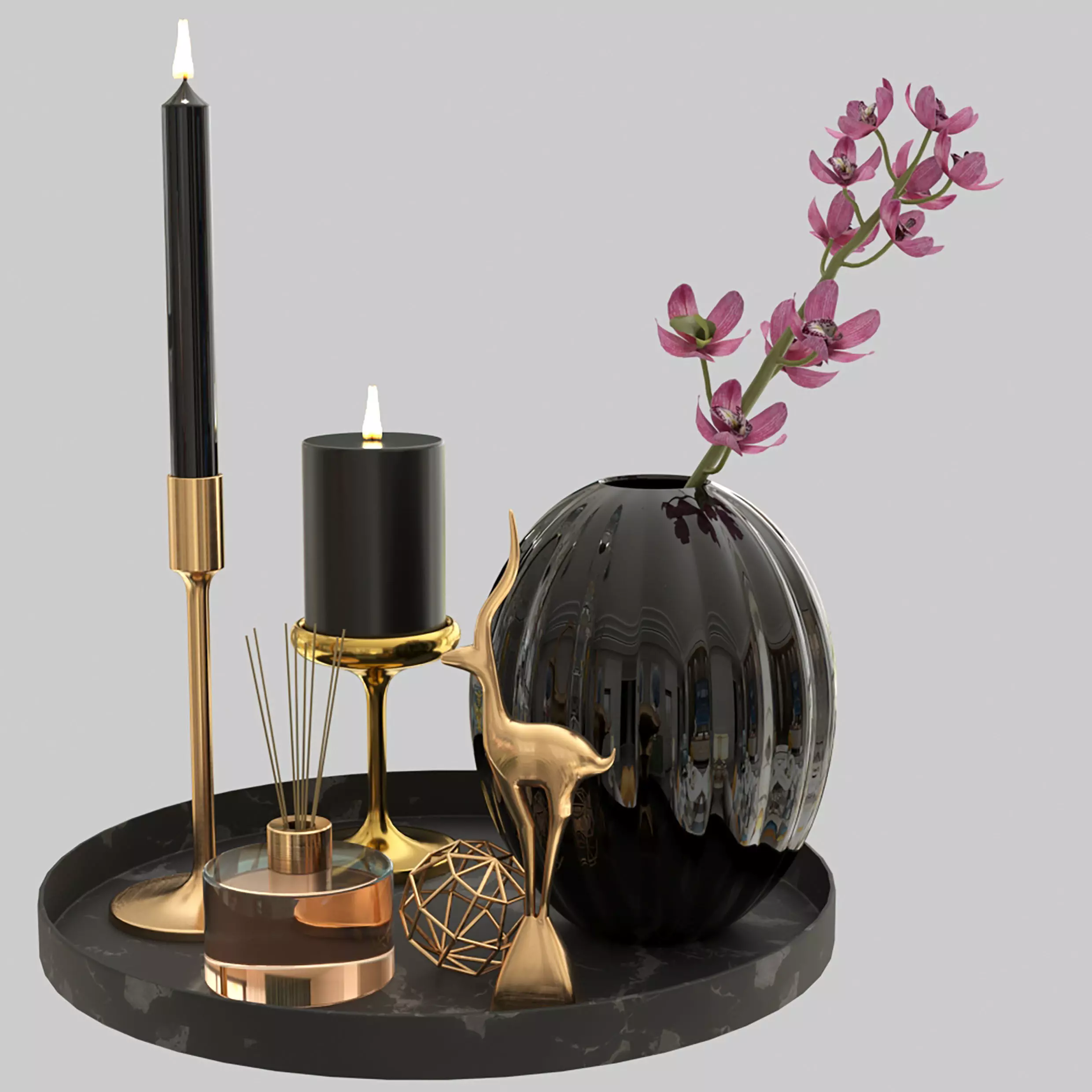 decor set 01 Free 3D model
