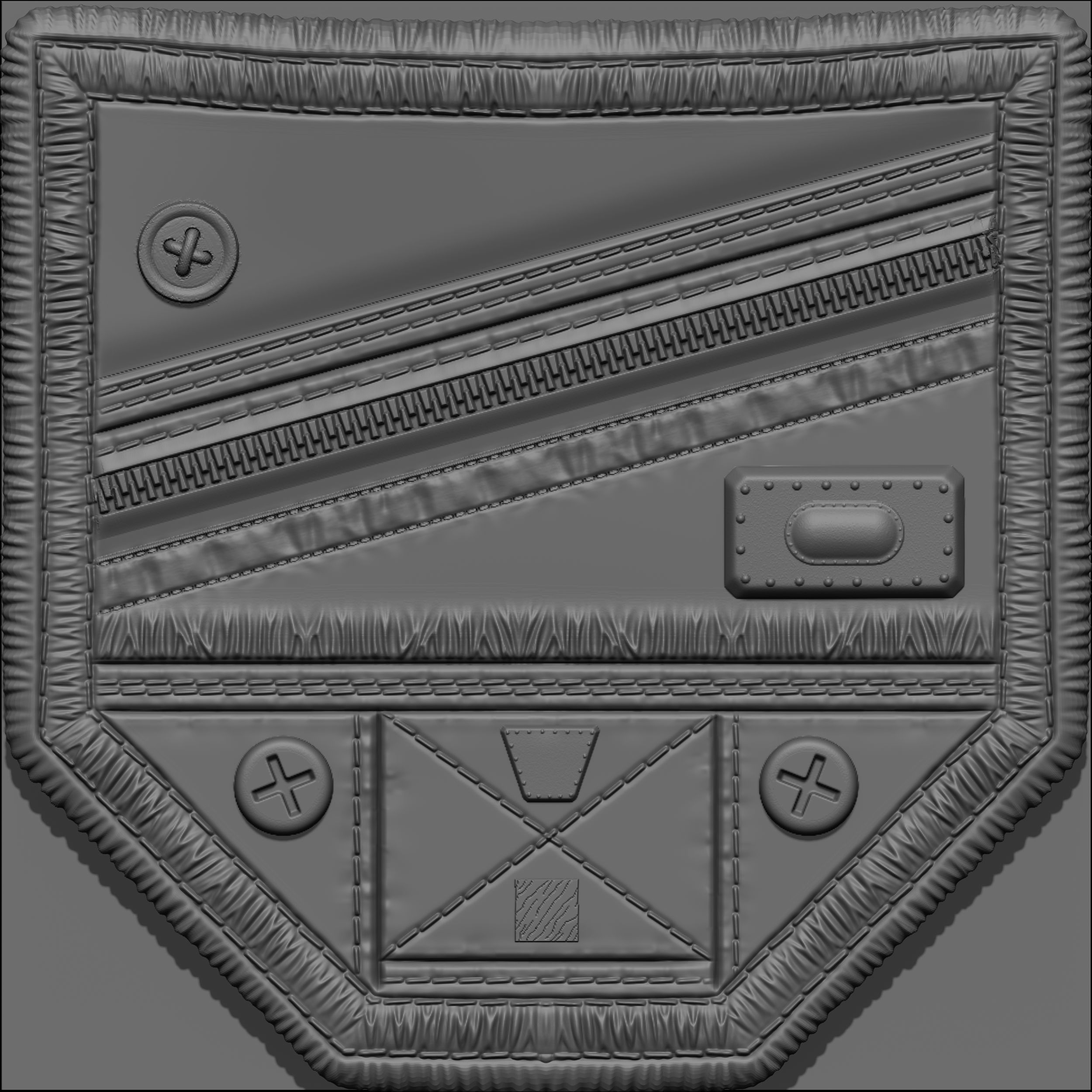 Pocket VDM Brushes for ZBrush Vol 01 Low-poly 3D model_24