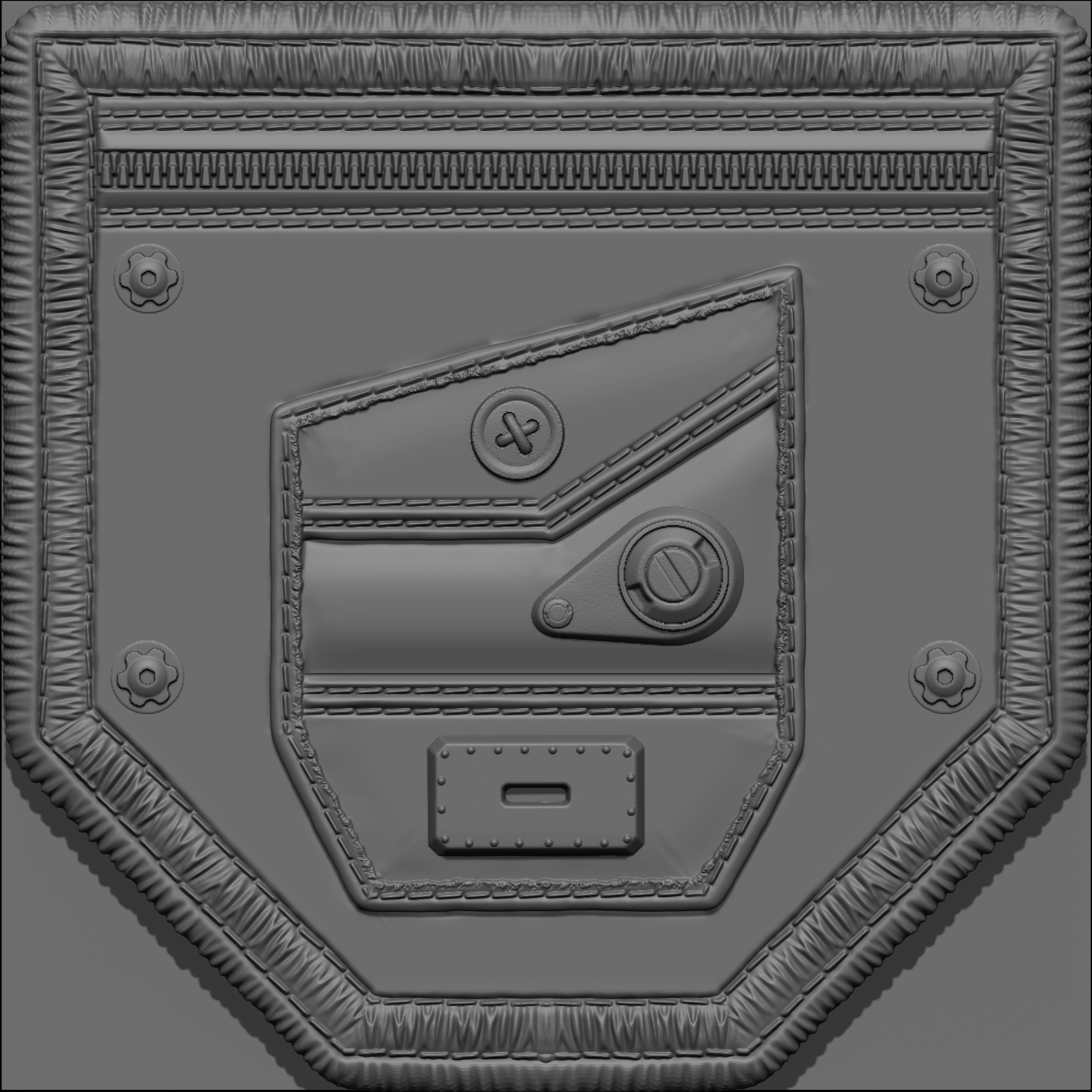 Pocket VDM Brushes for ZBrush Vol 01 Low-poly 3D model_23