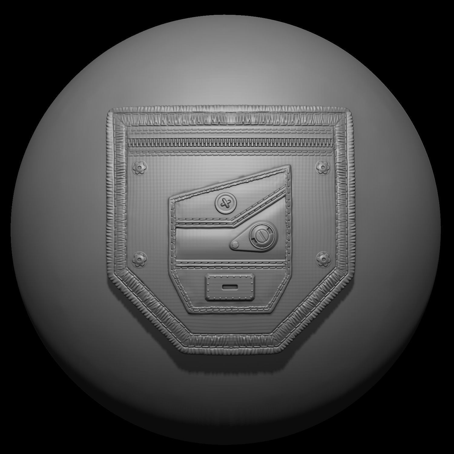 Pocket VDM Brushes for ZBrush Vol 01 Low-poly 3D model_47