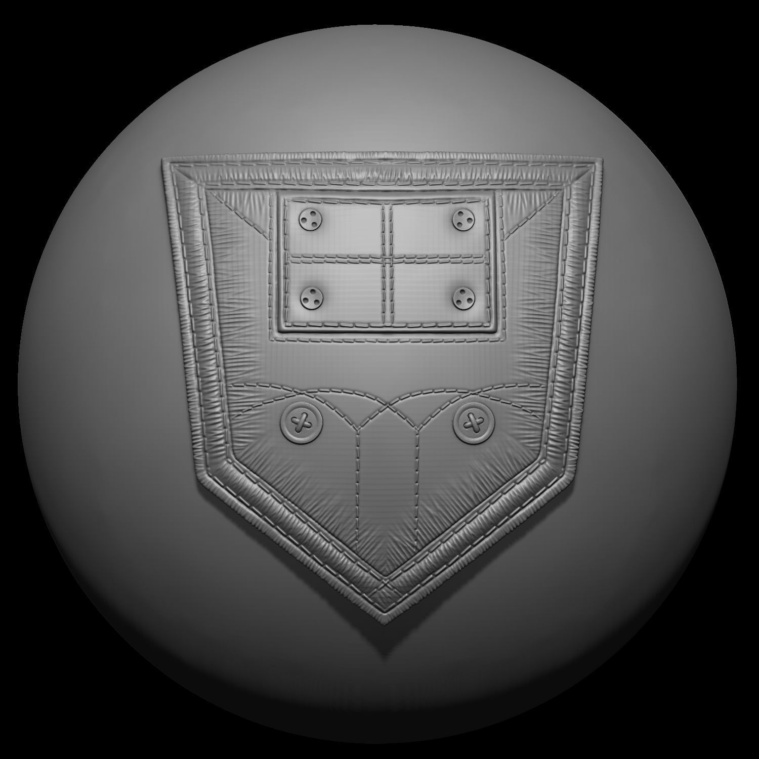 Pocket VDM Brushes for ZBrush Vol 01 Low-poly 3D model_49