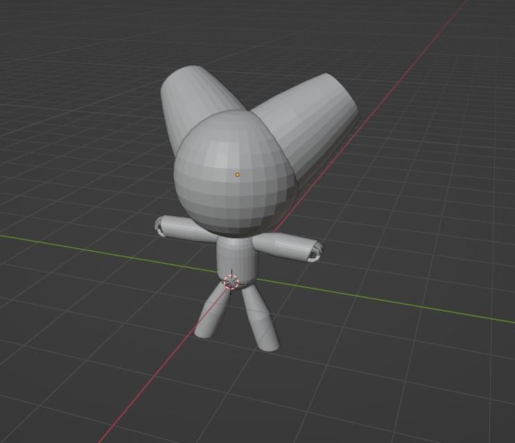 robotkid robotboy lowpoly and highpole  Low-poly 3D model_2