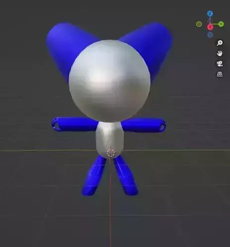 robotkid robotboy lowpoly and highpole  Low-poly 3D model