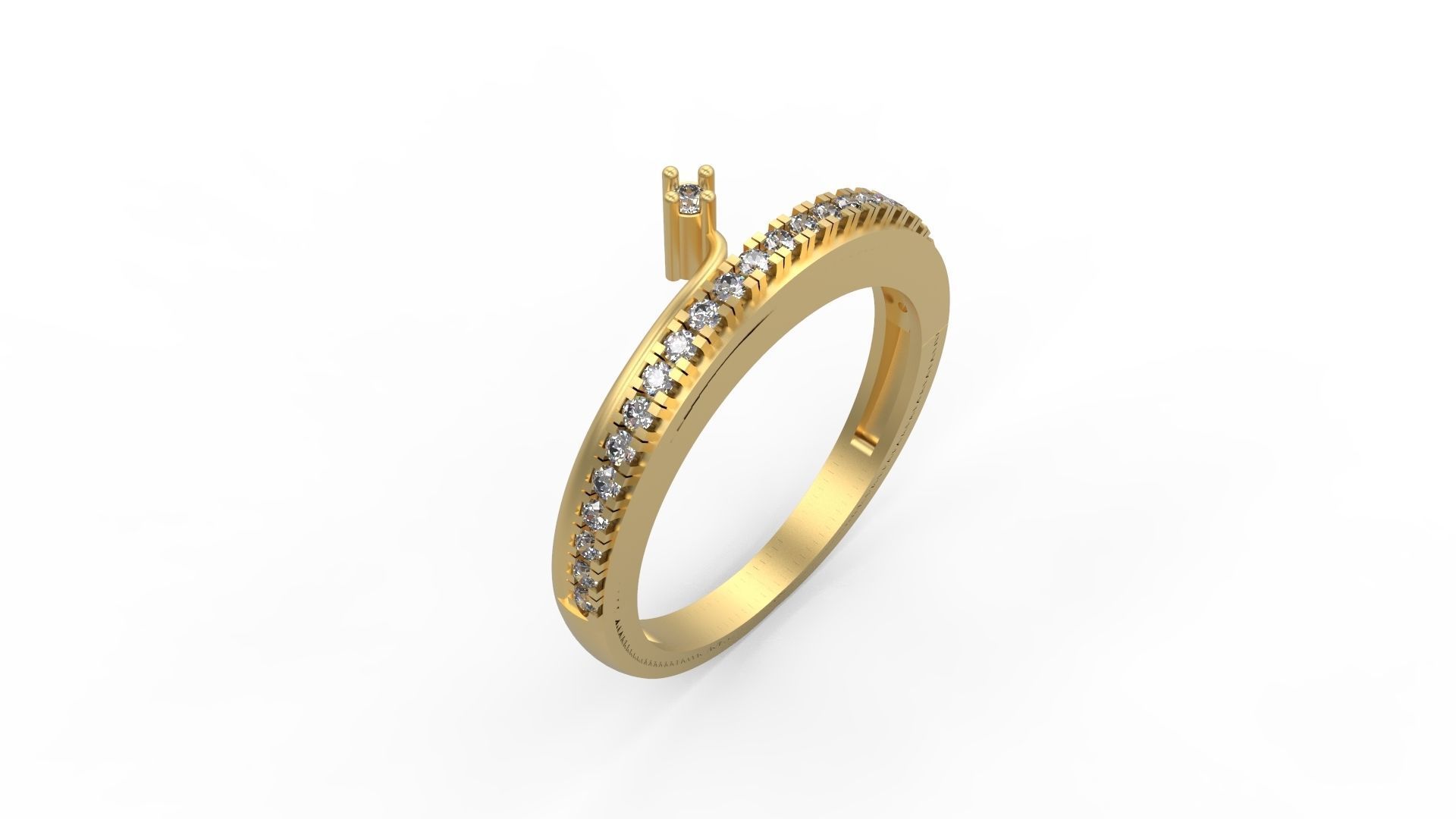 Minimalist Ring 217 3D print model_1