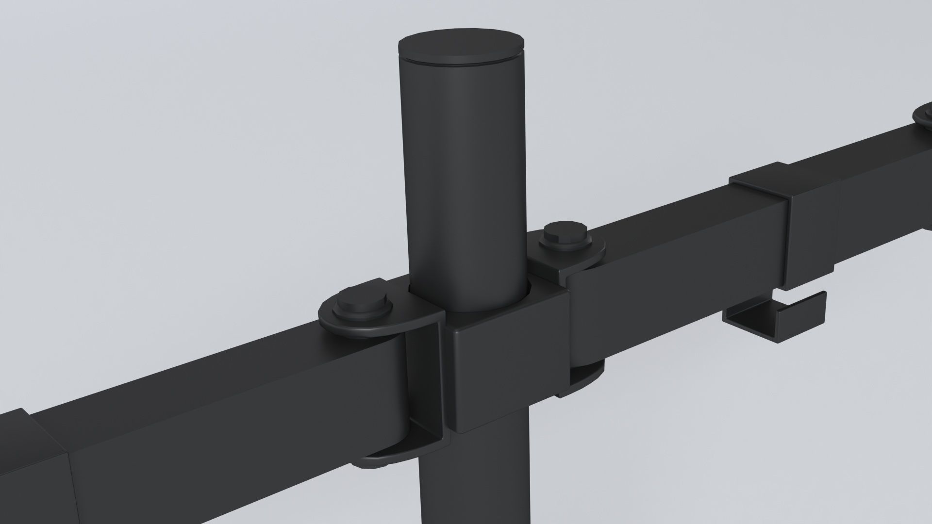 Monitor stand 3d model Low-poly 3D model_7