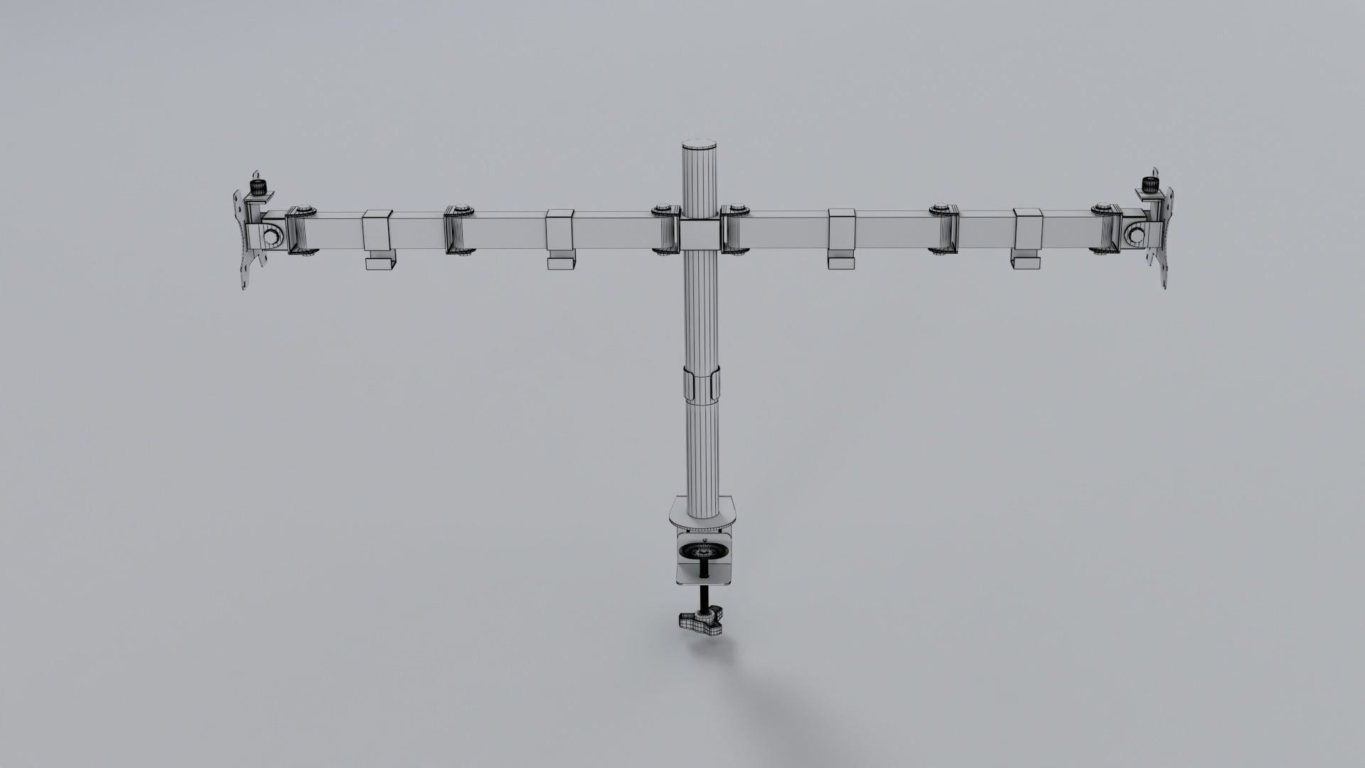 Monitor stand 3d model Low-poly 3D model_9